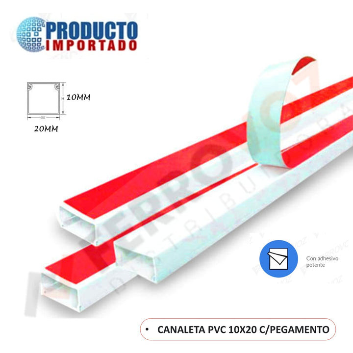 Imagen 1 de CANALETA PVC 10X20