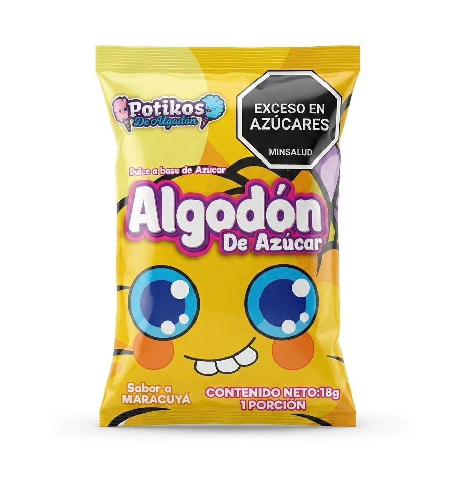 Imagen 1 de Algodón De Azúcar Maracuyá 18g
