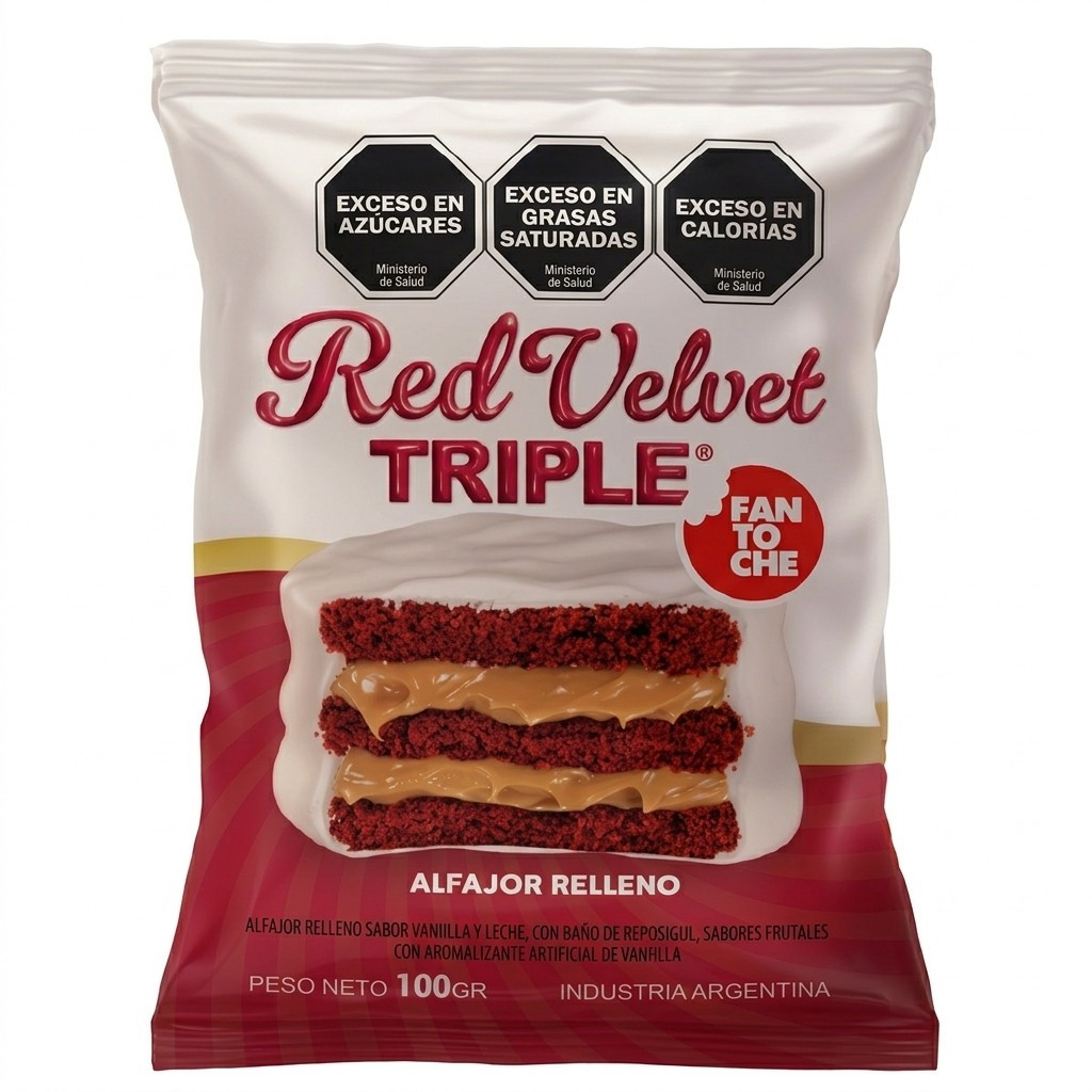 Imagen 1 de ALFAJOR RED VELVET FANTOCHE