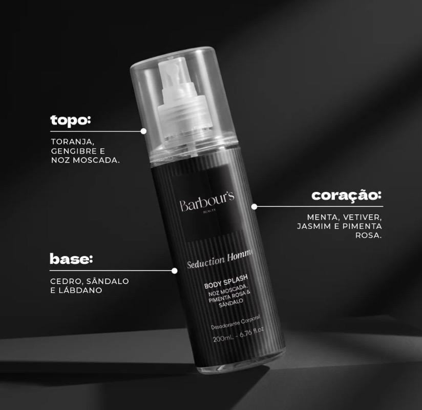Imagem 1 de Body Splash Barbour's Beauty Seduction Homme 200ml