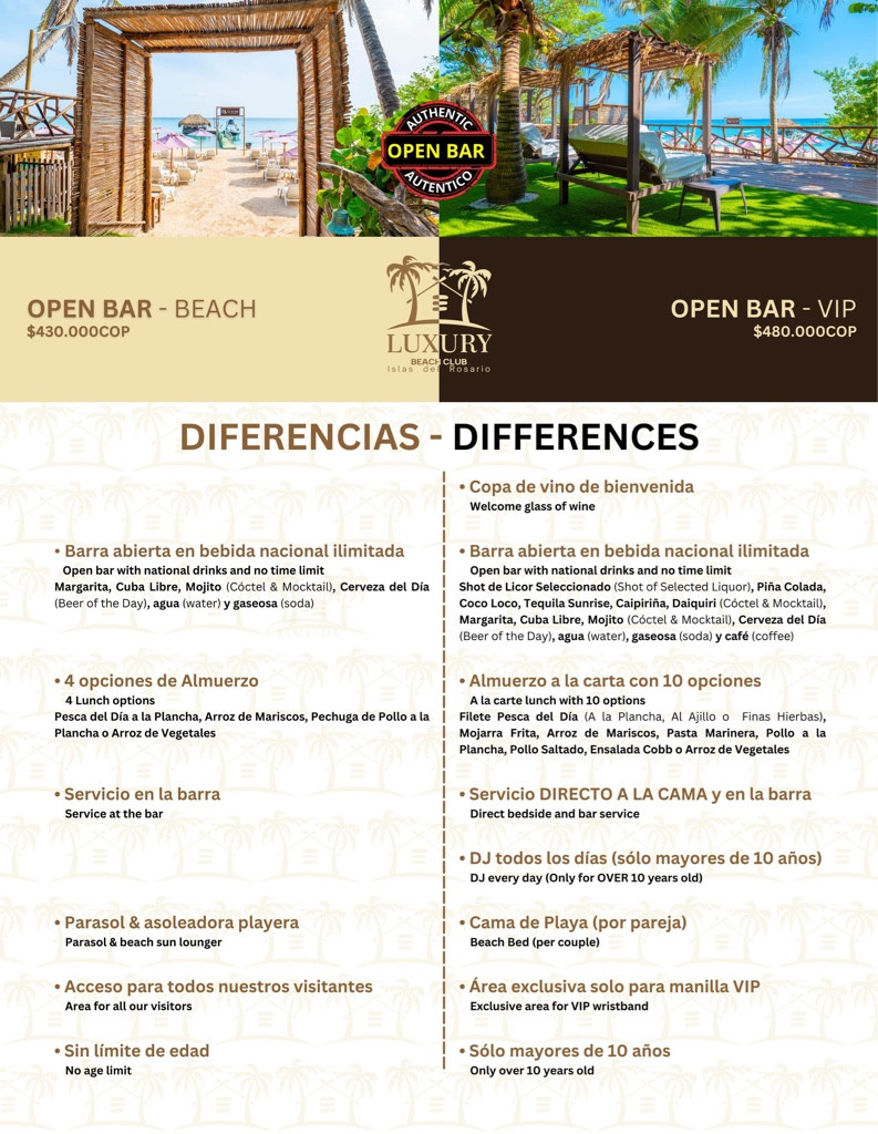 Imagen 1 de LUXURY VIP BEACH CLUB ISLAS DEL ROSARIO
