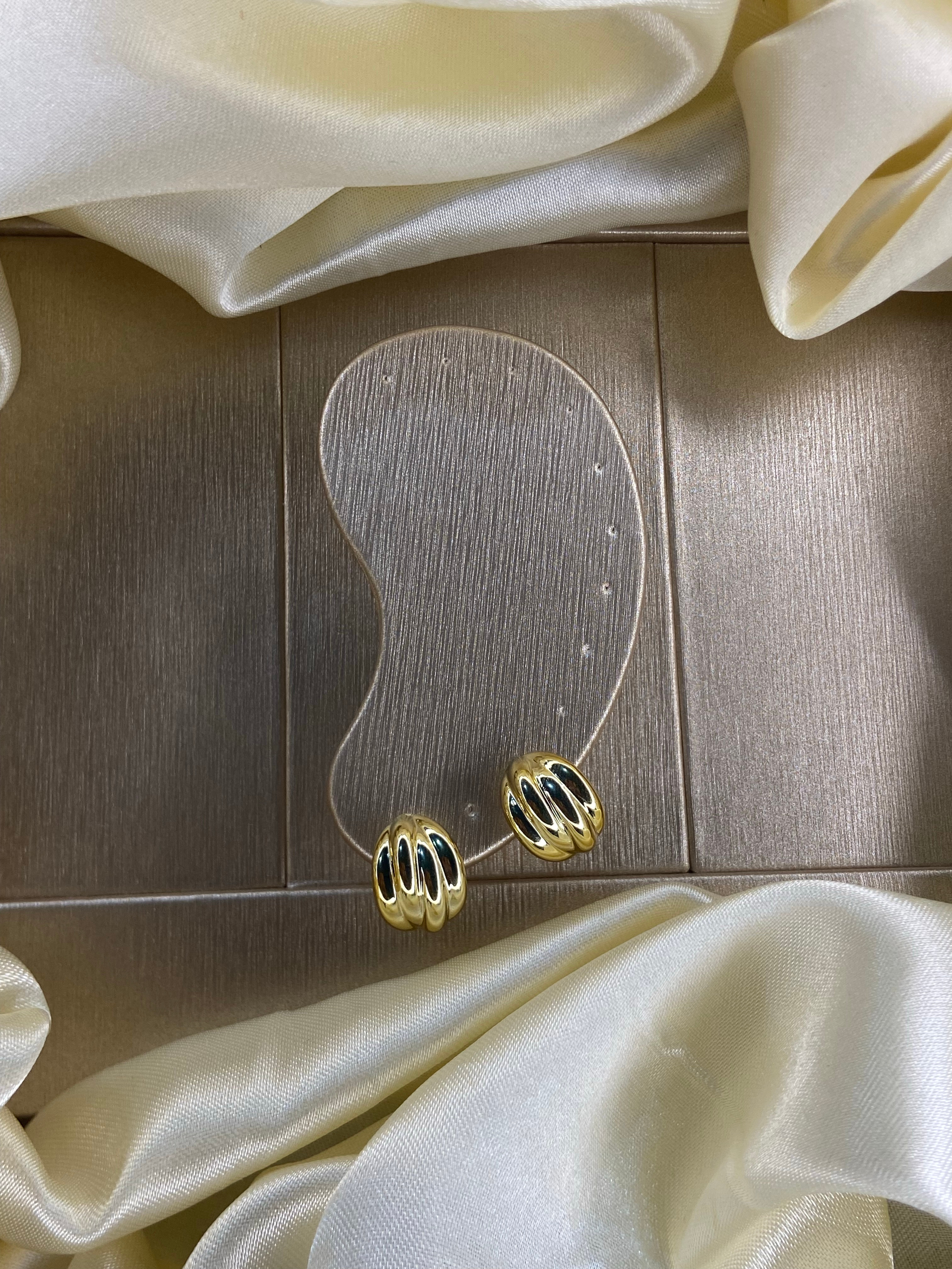 Imagen 1 de Aretes Cápsula ondulada