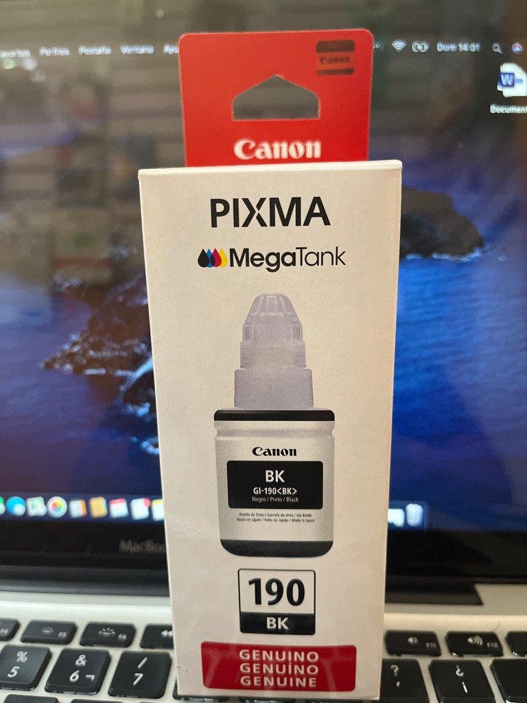 Imagen 1 de CANON BOTELLA DE TINTA NEGRA 135ML REFILL 190