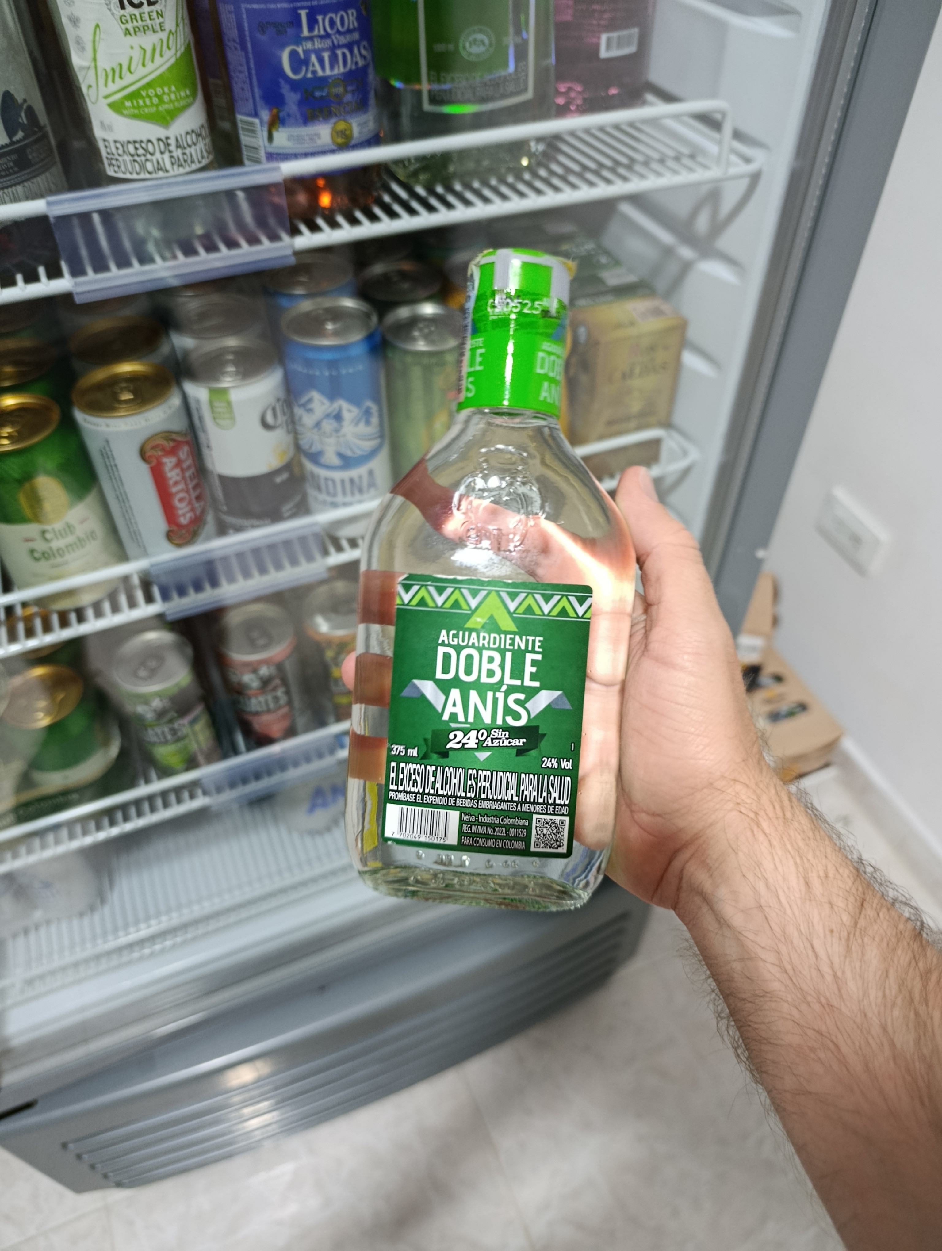 Imagen 1 de Aguardiente DOBLE ANIS VERDE 375ml