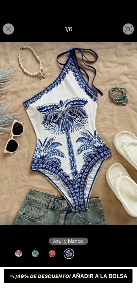 Imagen 1 de Body estampado con broche abajo en talla S y M