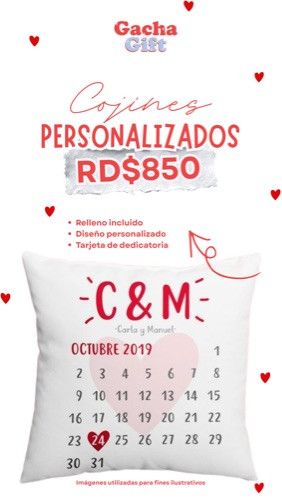 Imagen 1 de Cojín con relleno personalizado