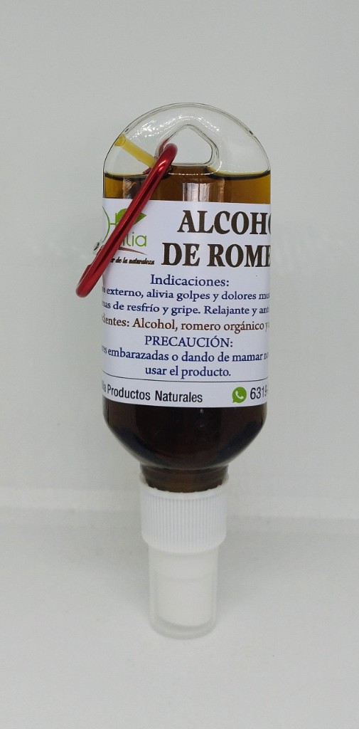 Imagen 1 de Atomizador Alcohol Romero llavero 60 ml