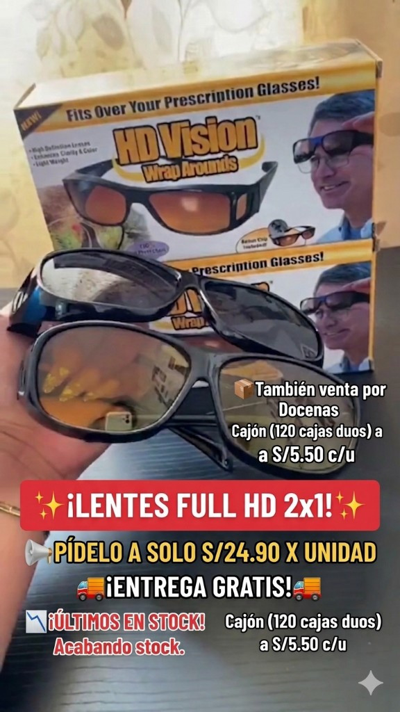 Imagen 1 de Lentes full HD 2 x1
