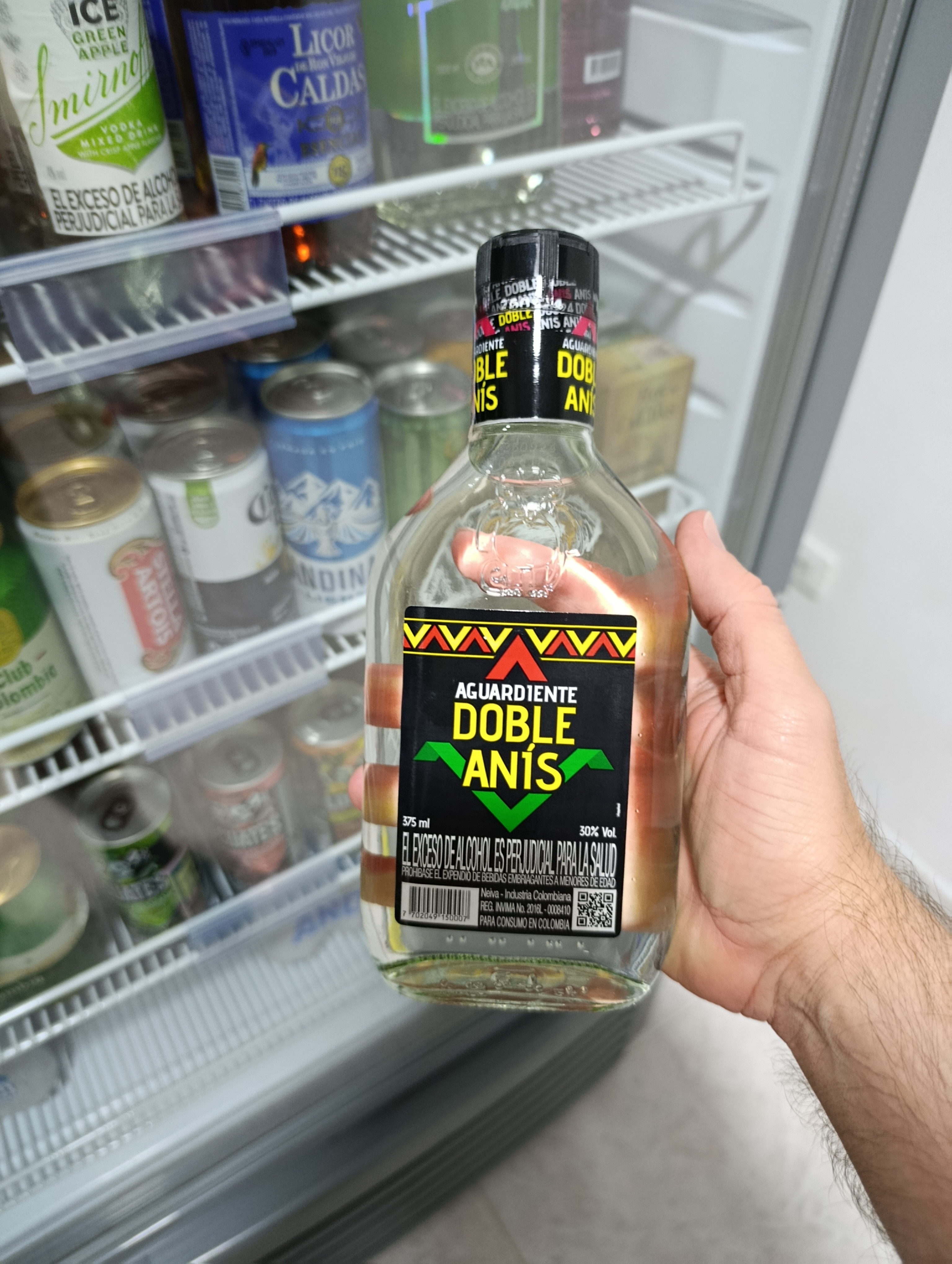 Imagen 1 de Aguardiente DOBLE ANIS NEGRO 375ml.