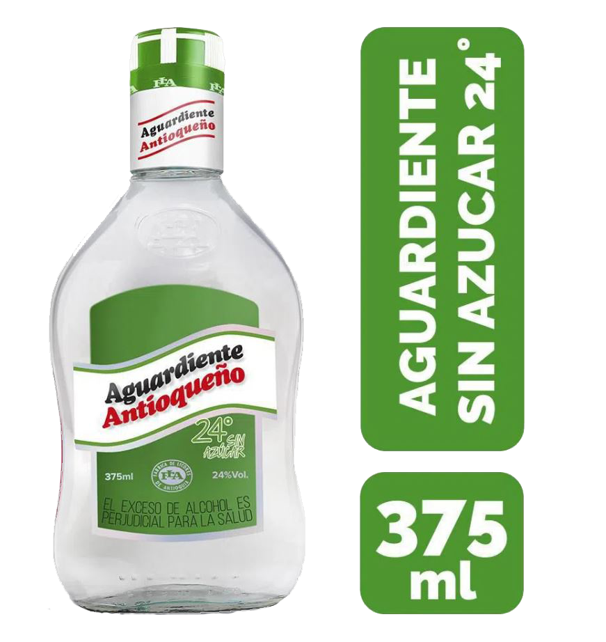 Imagen 1 de AGUARDIENTE VERDE X 375 ML
