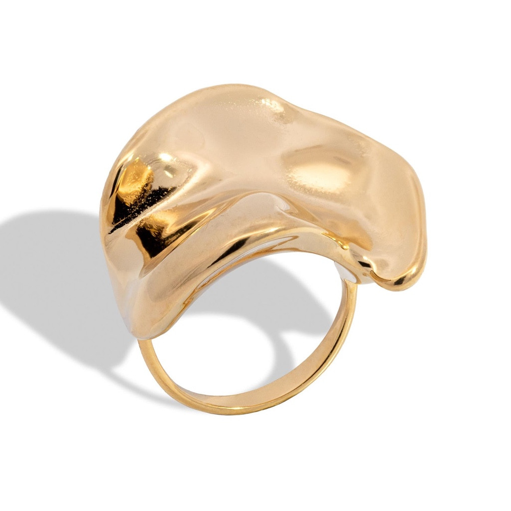 Imagen 1 de Anillo chunky arrugado
