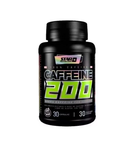 Imagen 1 de Cafeina Caffeine 200mg Star Nutrition 30cap. Rendimiento Sabor Sin Sabor