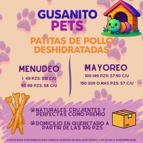 Imagen 1 de Patitas de pollo deshidratadas