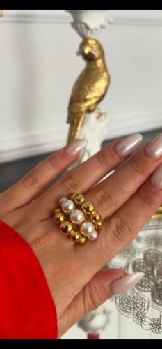 Imagen 1 de Anillo Chunky Boliperlas