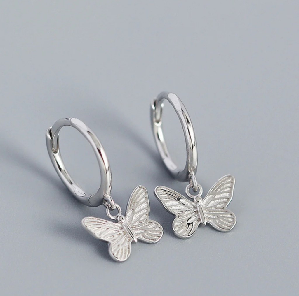 Imagen 1 de Aretes mariposa
