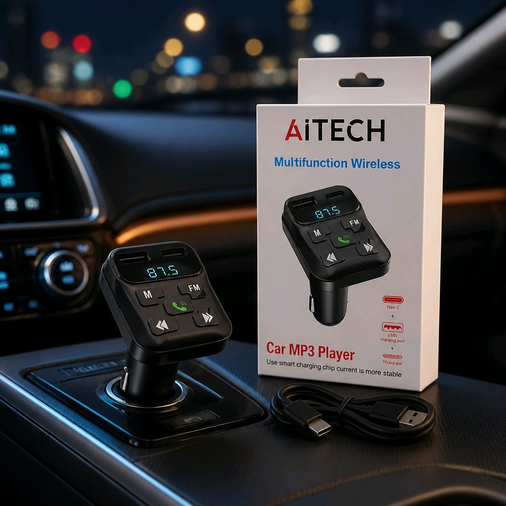Imagen 1 de Adaptador auto bt transmisor mp3