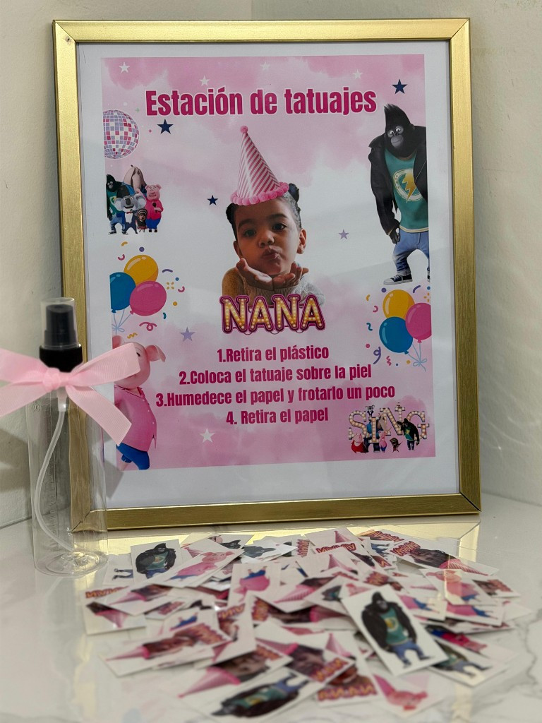 Imagen 1 de Paq 100 tatuajes temporales