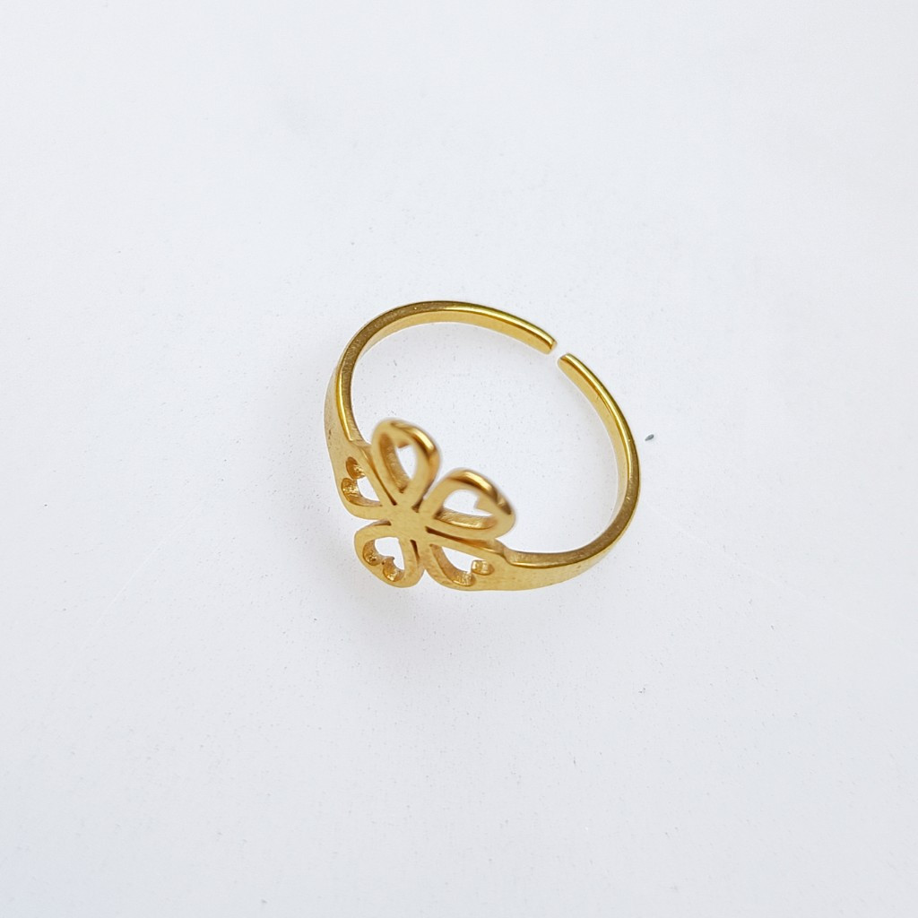Imagen 1 de Anillo trébol de corazones