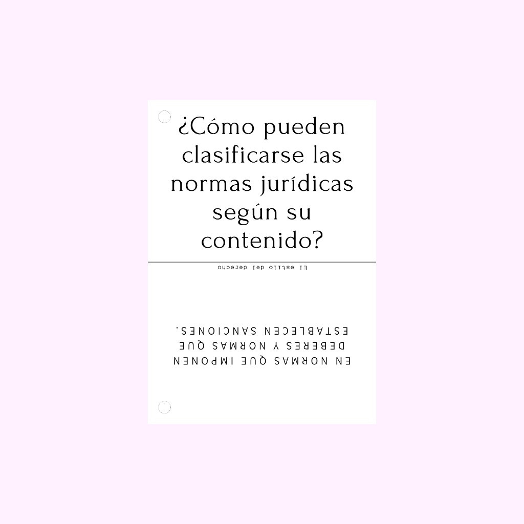 Imagen 1 de Flashcards Clases de normas jurídicas según Kelsen