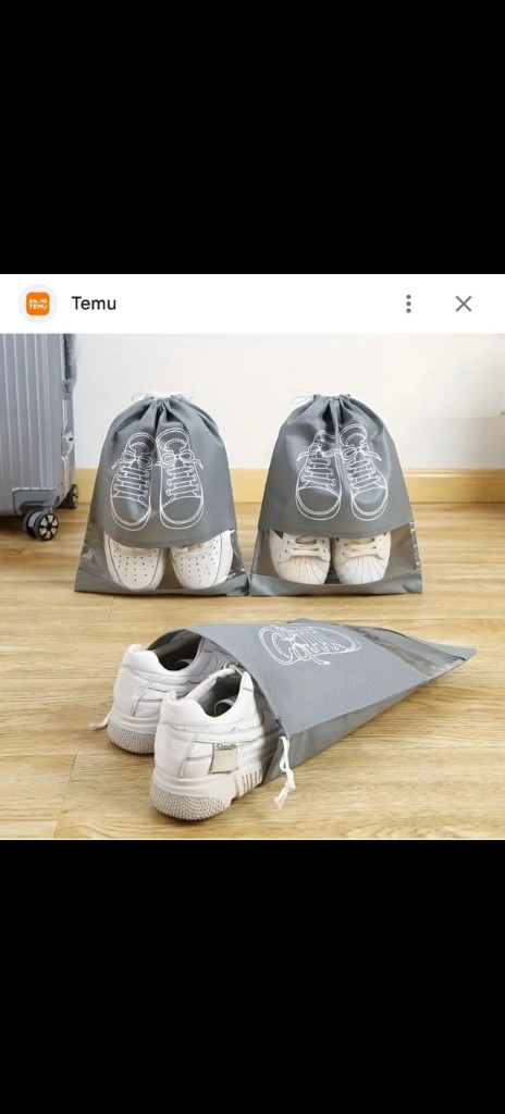 Imagen 1 de 2x$5 Bolsas para guardar zapatos. Antiolores fácil de llevar con ventana