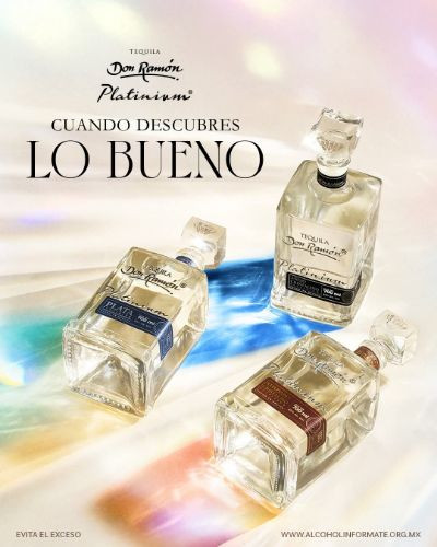 Imagen 1 de Tequila Platinium Añejo Cristalino El tequila no te crea ni te destruye, solo te transforma
