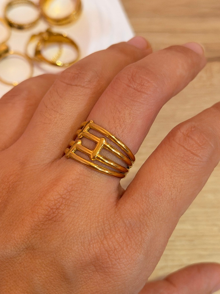 Imagen 1 de Anillo Chunky acero inoxidable