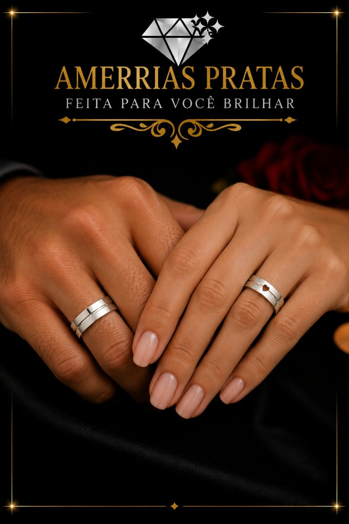 Imagem 1 de Aliança Lisa Com Detalhe Coração Vazado 5mm