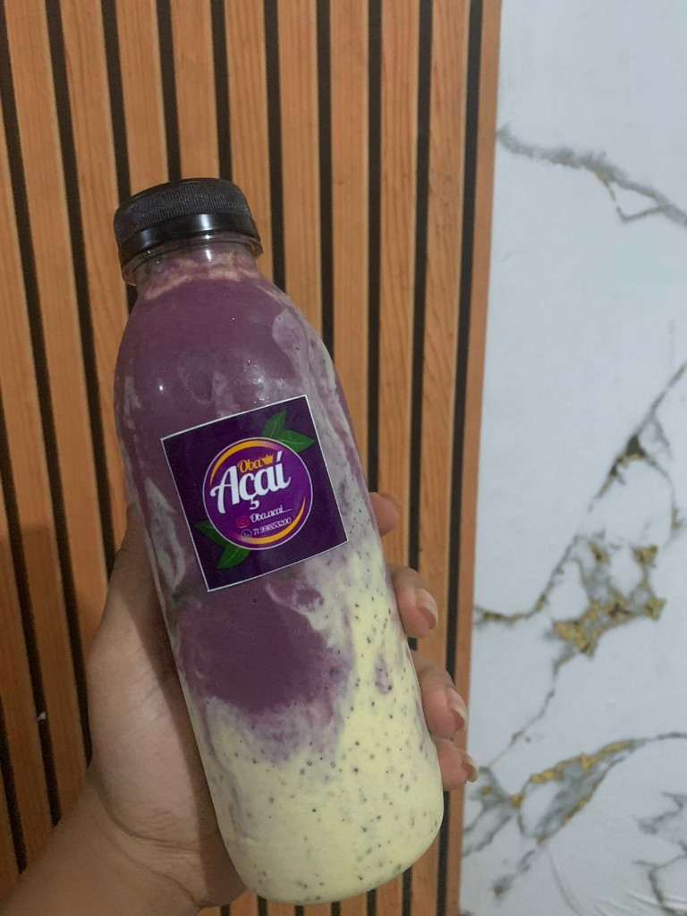 Imagem 1 de Açaí com creme de maracujá 500 ml