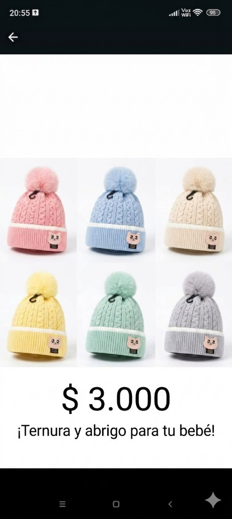 Imagen 1 de Gorro infantiles