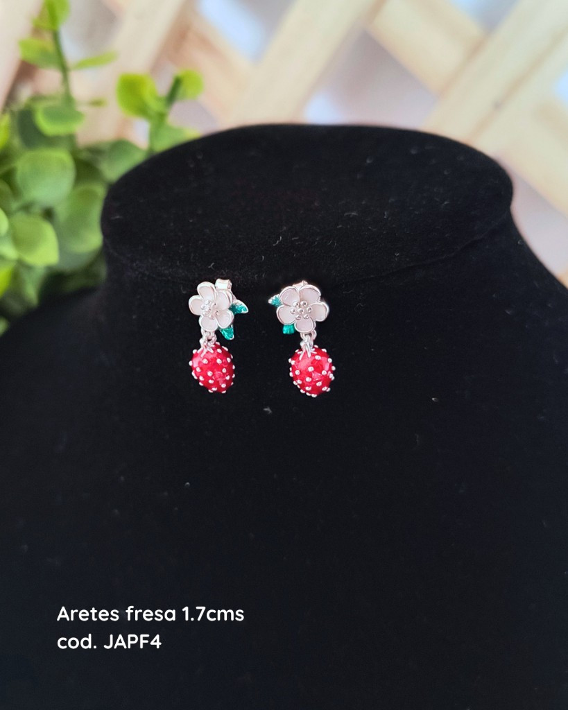 Imagen 1 de Aretes fresa Cod. JAPF4