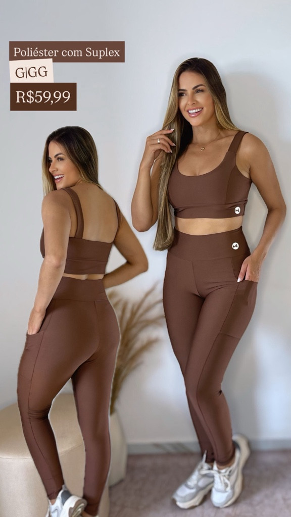 Imagem 1 de Conjunto calça com bolsos na lateral
