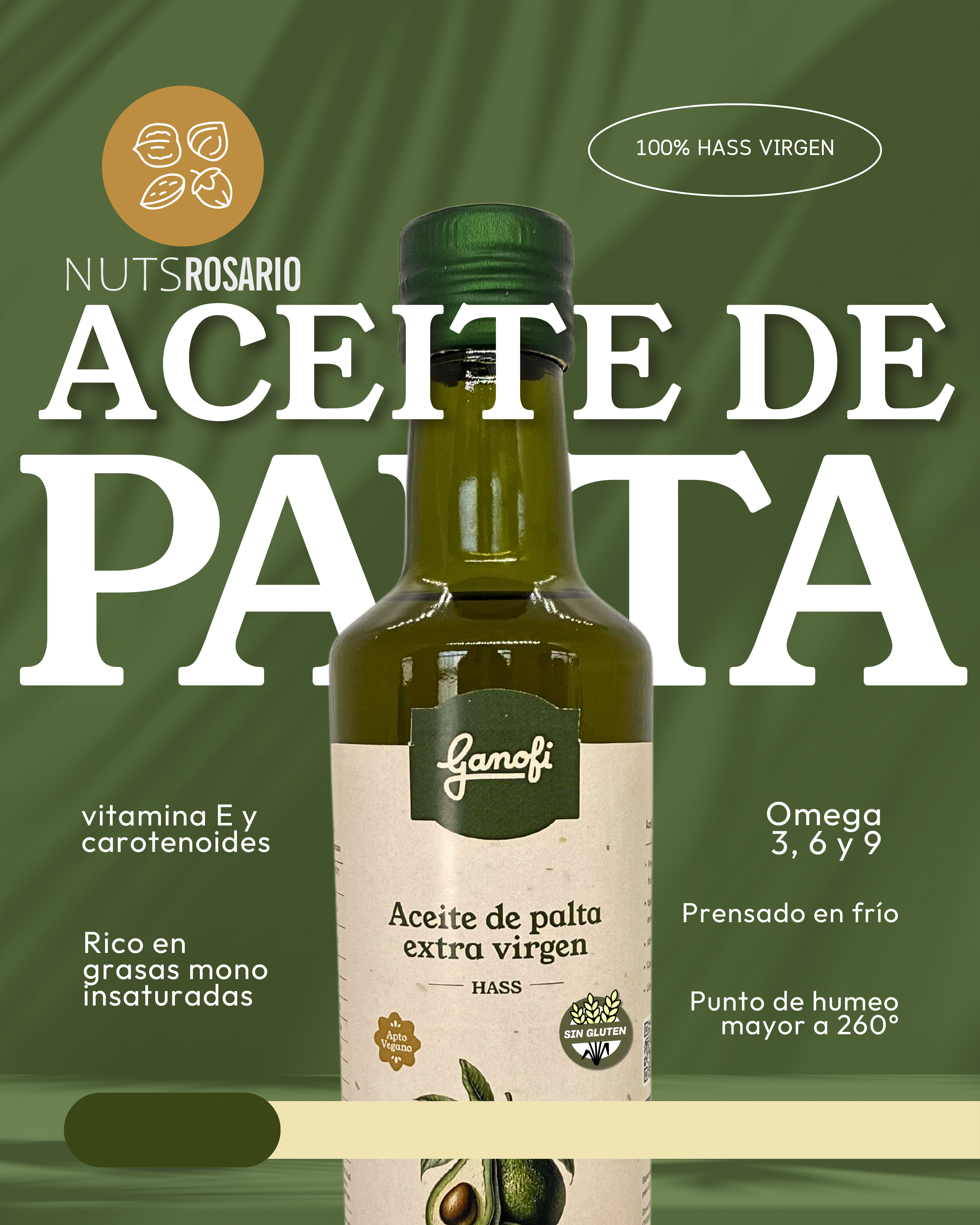 Imagen 1 de Aceite de palta extra virgen x250cc