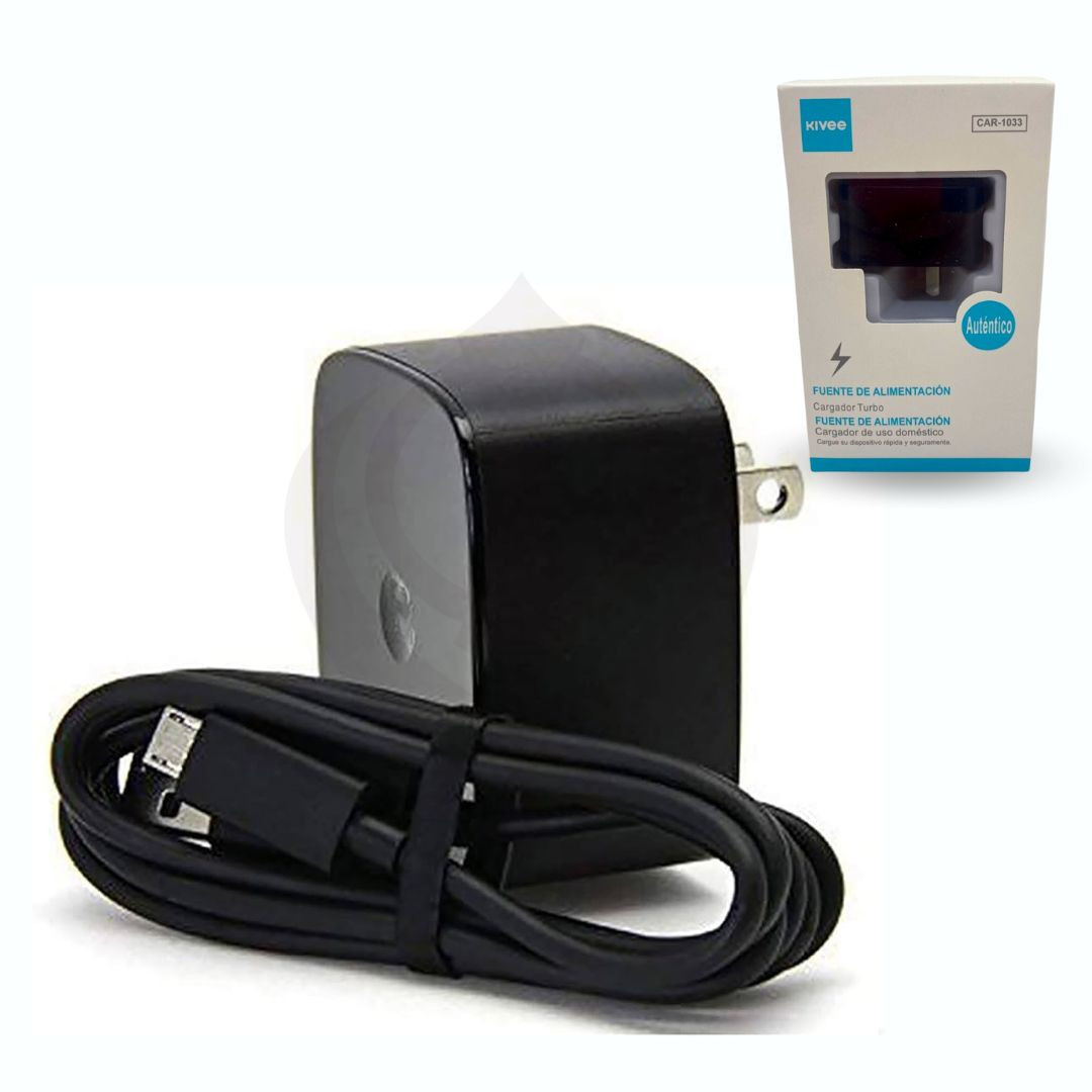 Imagen 1 de CARGADOR KIVEE TURBO C/CABLE MICRO