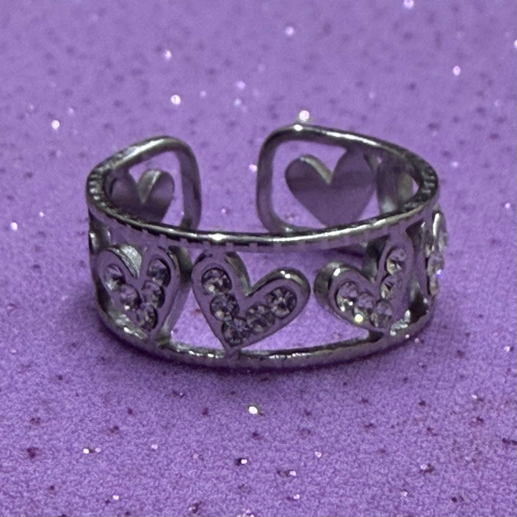 Imagen 1 de Anillo Vic plateado regulable