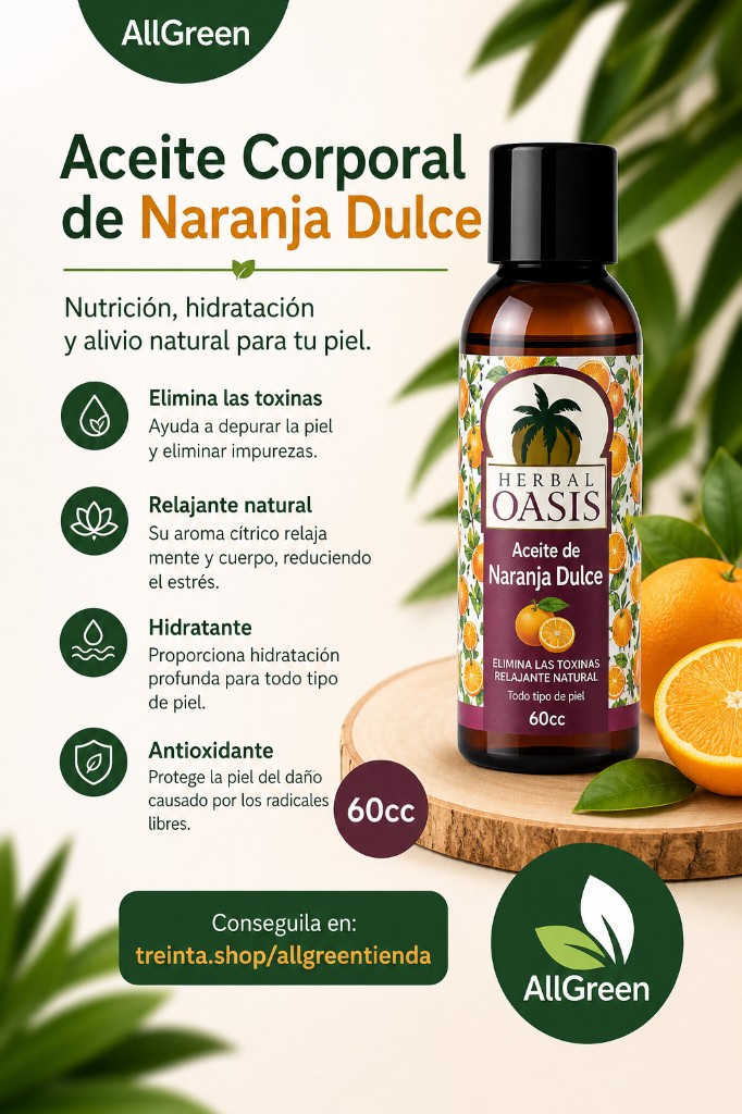Imagen 1 de Aceite corporal de naranja dulce x60cc