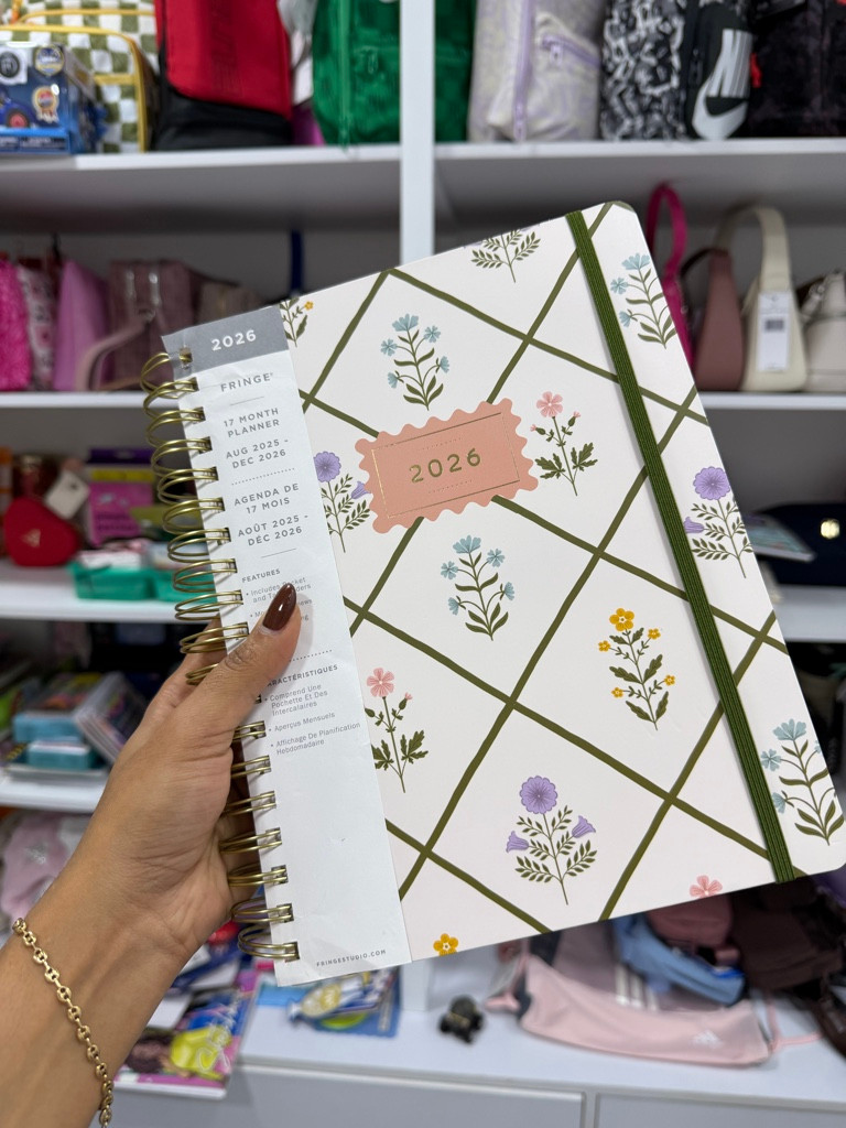 Imagen 1 de Agenda 2025-2026 con print de flores