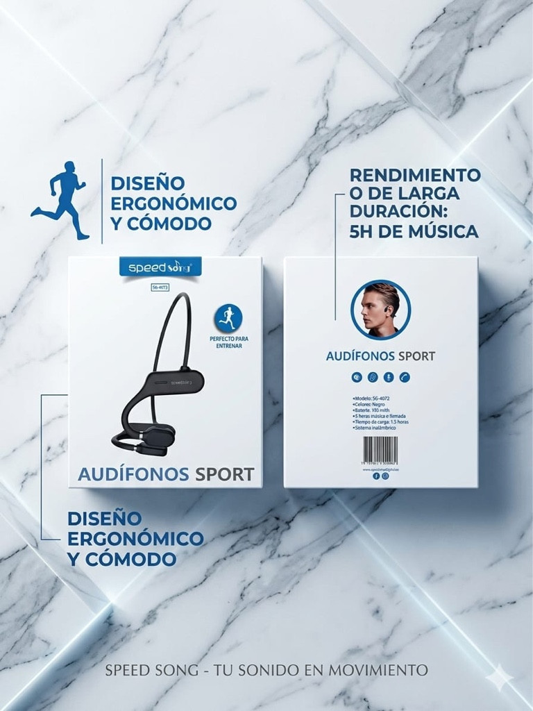 Imagen 1 de AUDÍFONOS ERGONÓMICOS SPORT