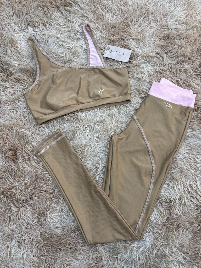 Imagem 1 de Conjunto dourado e rosa bebê