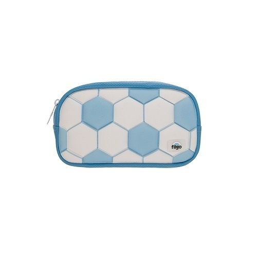 Imagen 1 de Cartuchera Filgo starpak pouch - futbol celeste - blanco