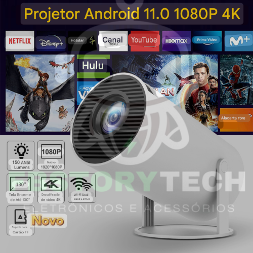 Imagem 1 de 🎬✨ Hy300 Pro 2025 — Seu Cinema Portátil em Alta Resolução!📽️💡