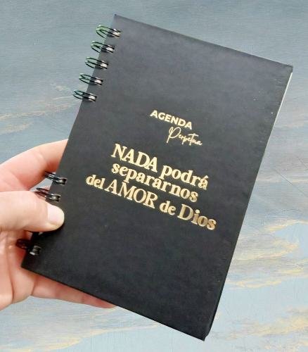 Imagen 1 de Agenda perpetua tapa dura negra