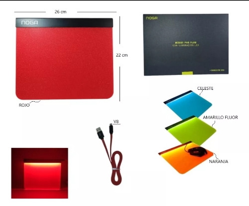 Imagen 1 de MOUSE PAD NOGA  LUMINOSO
