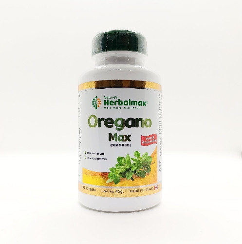 Imagen 1 de Aceite de Orégano, Oregano Max Herbalmax 150mg 100 cápsulas blandas