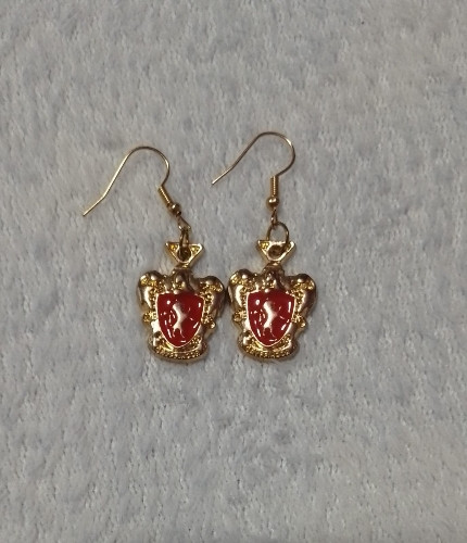Imagen 1 de Aretes de escudo de Gryffindor