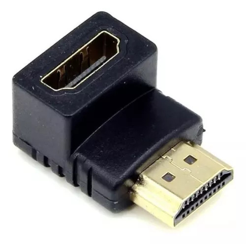 Imagen 1 de Adaptador HDMI Hembra a HDMI Macho - Codo 90°