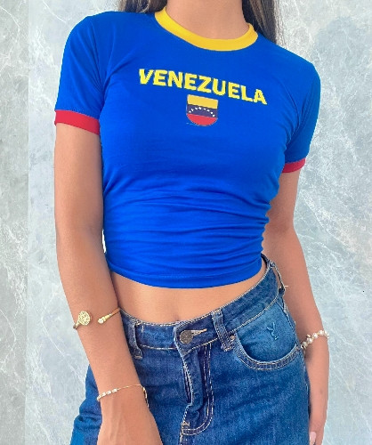 Imagen 1 de Crop top venezuela azul💙