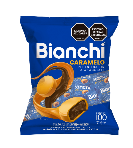Imagen 1 de Bianchi Caramelo Azul x 100 unds