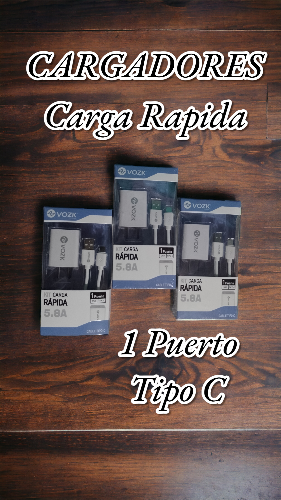 Imagen 1 de Cargador Vozk 5.8A Tipo C