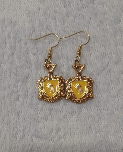 Imagen 1 de Aretes de escudo de Hufflepuff