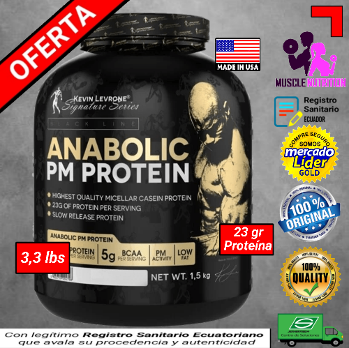 Imagen 1 de Anabolic Caseina 3,3 lbs PM Levro